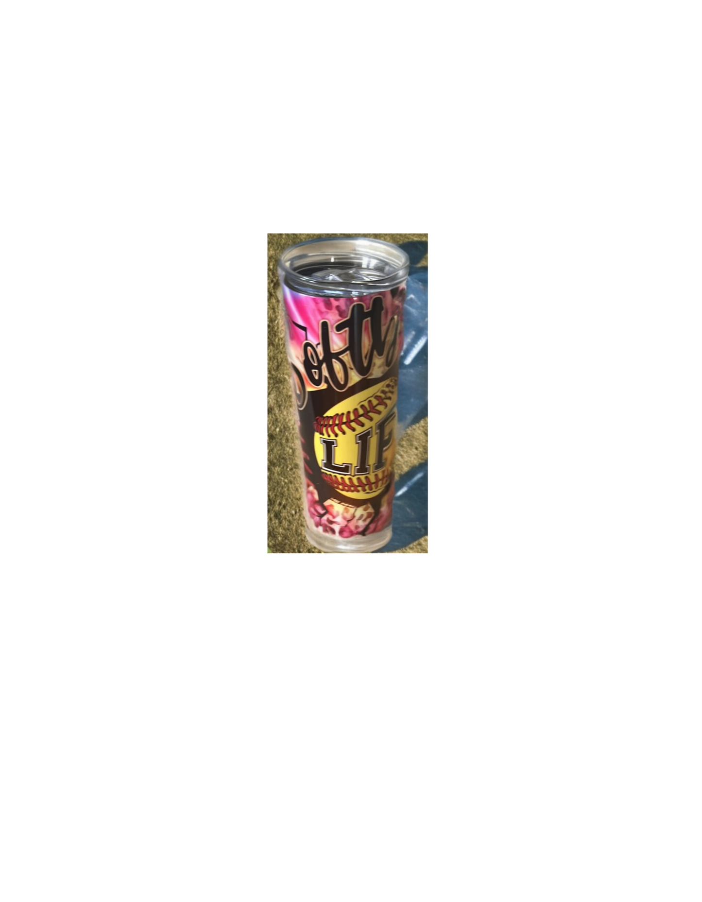 Softball life tumbler