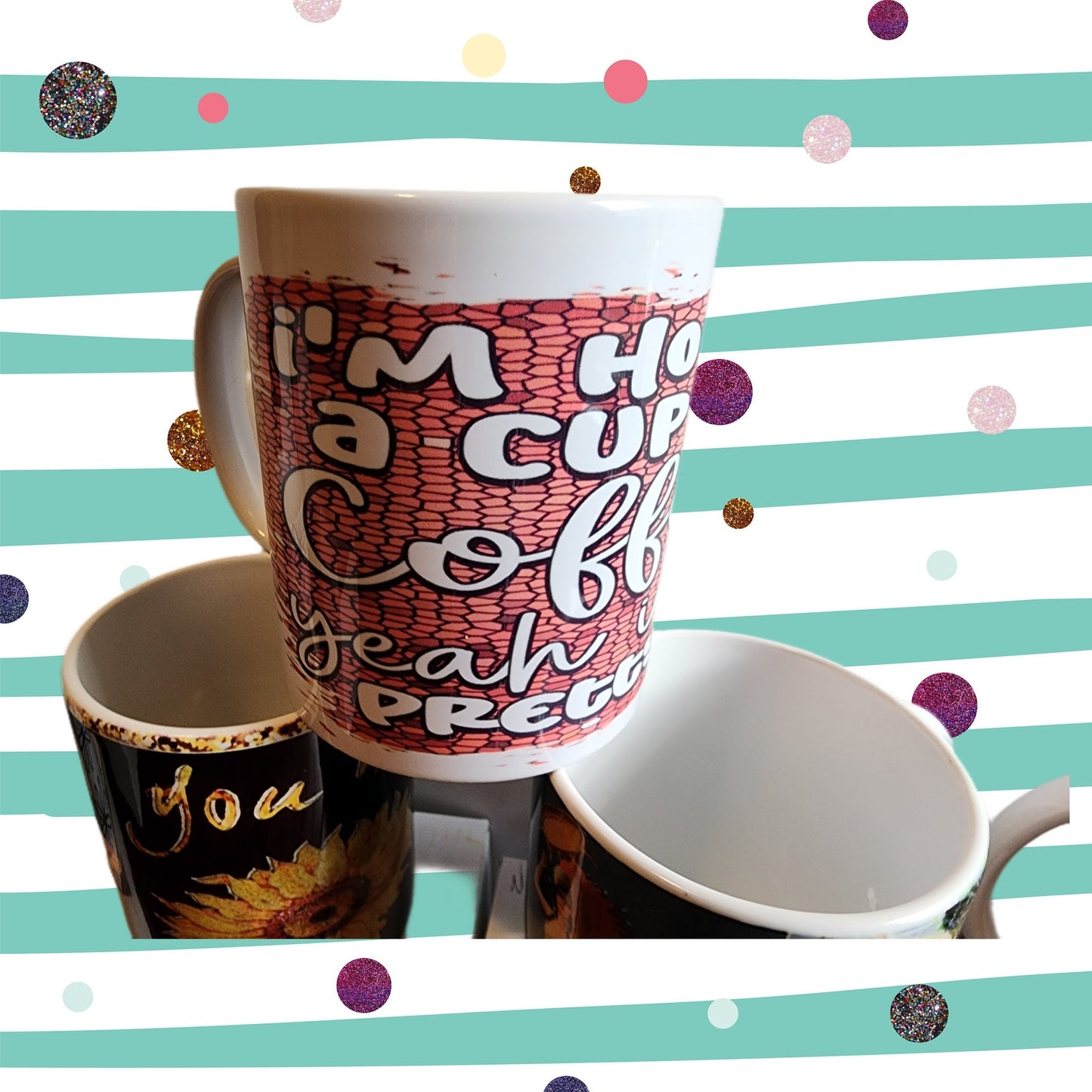 Im holding a cup ceramic coffee mugs