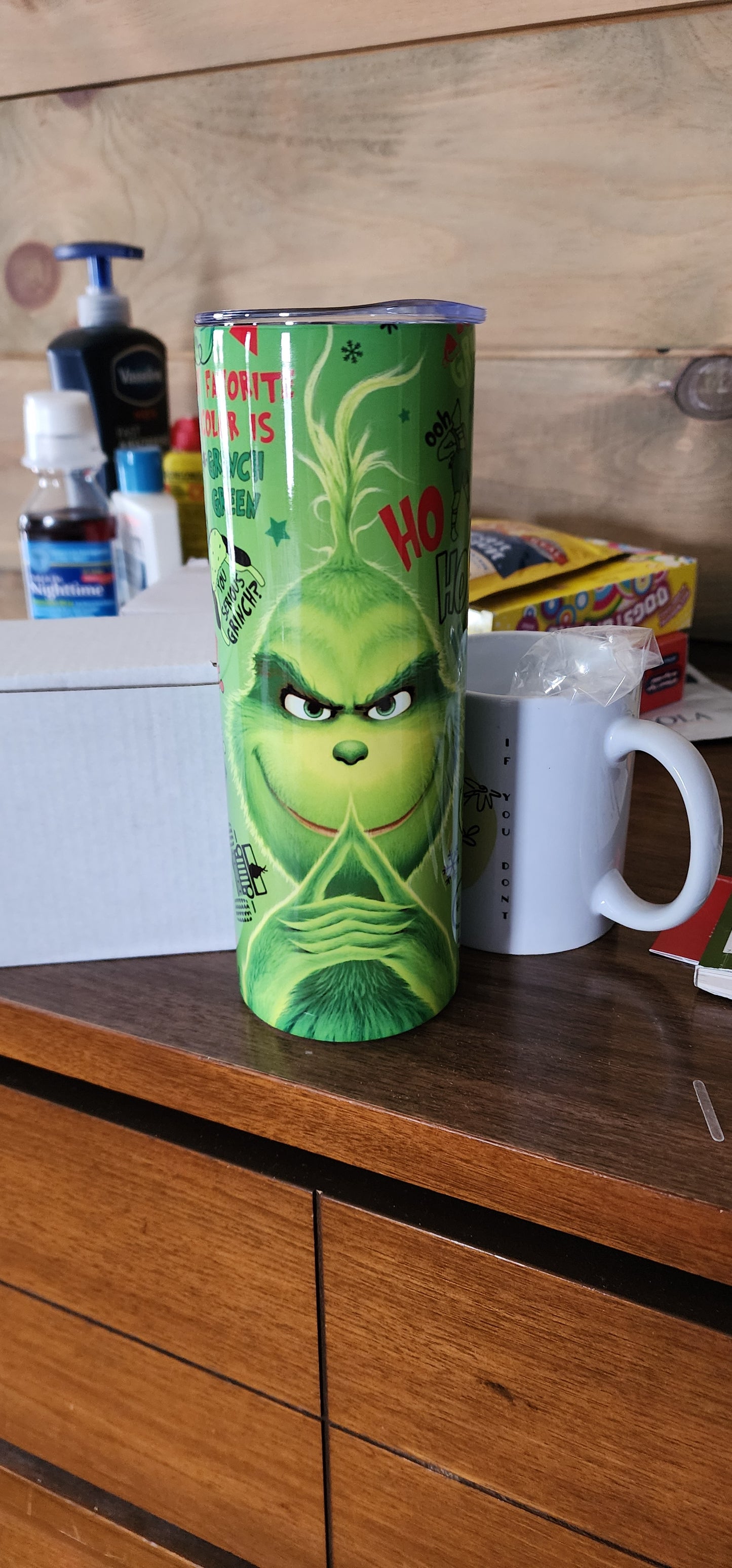 Grinch 20 oz tumbler