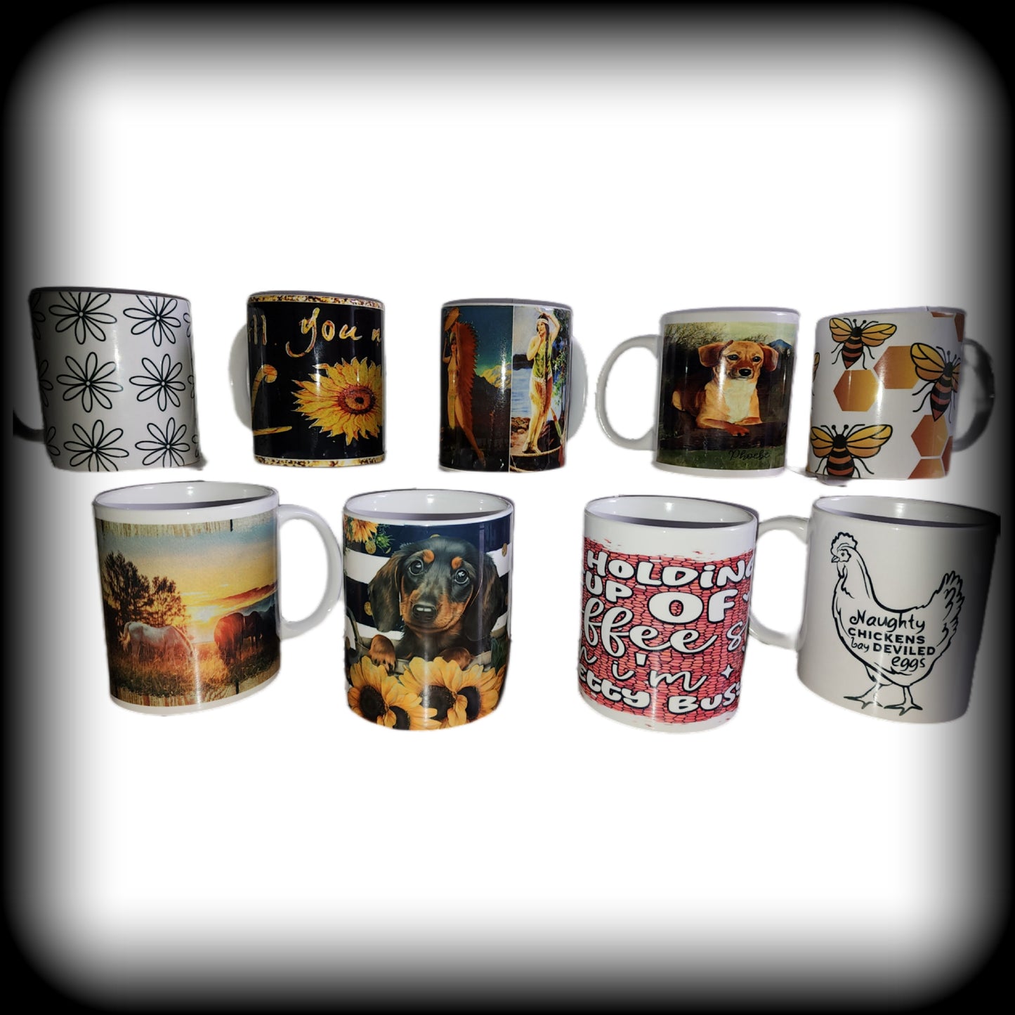 Personalized ceramic coffee mugs