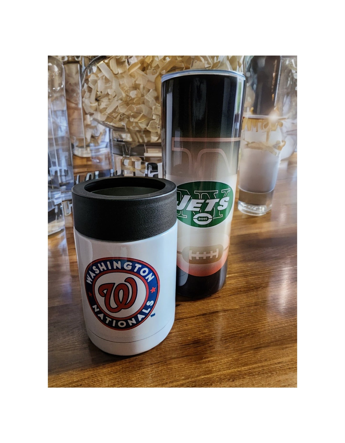 Sports cozies and tumbler